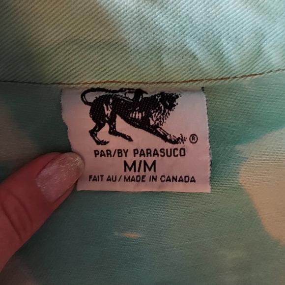 Vintage Parasuco Cropped Denim Jacket Acid Wash - Picture 5 of 11